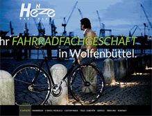 Tablet Screenshot of fahrrad-henze.de